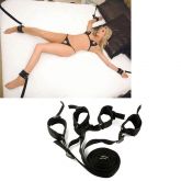 Kit bondage 4 Amarras em Couro Sintético