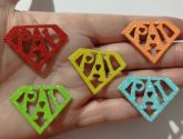 Super Pai Colorido (60 Adesivos)