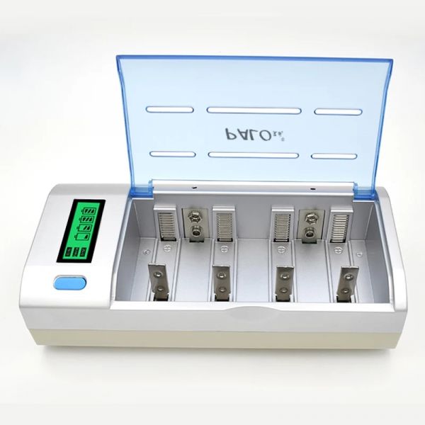 Multi Uso Display LCD 4 Slots Carregador de Bateria Para NI-MH NI-CD AA/AAA/SC/C/D/9 V EUA Plug UE C