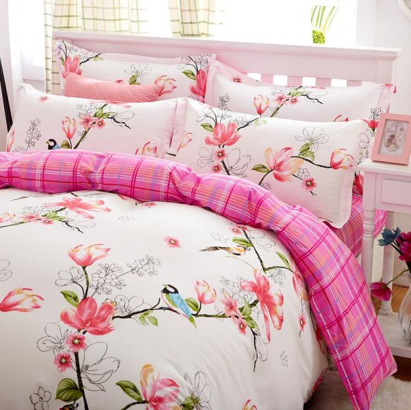Conjunto Para Cama Edredom Algodão Poliéster Cores 4 Peças