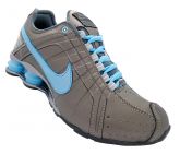 Tênis Nike Shox Junior Grafite e Azul Bebê