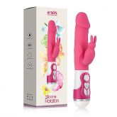 Vibrador Silicone Rotation Rabbit - Rosa
