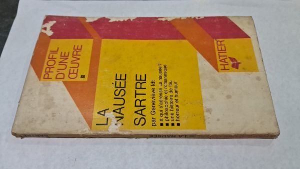 Sartre La Nausee Livro em Francês Profil D'une Ceuvre
