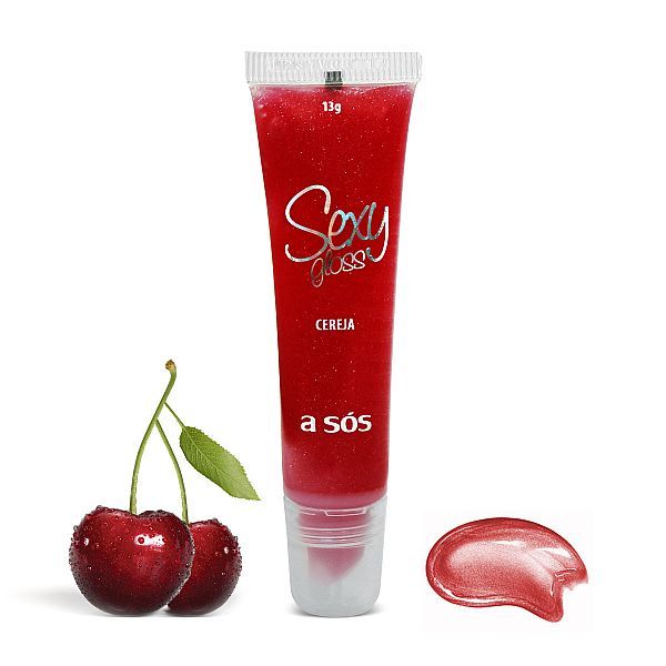 Gloss Labial Sensual Sexy Cereja - 13g