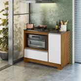 Balcao CookTop NT 3050 5 Bocas 1P1G1N Freijo Trend.Branco New.Granito Notavel