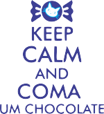 Caixa Keep Calma and  Coma um Chocolate