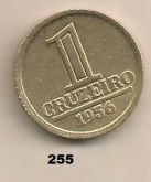 BX255/2 - 1 Cruzeiro 1956 - [tiragem 668.000] módulo menor