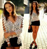 Primavera Verão Blusa e Short