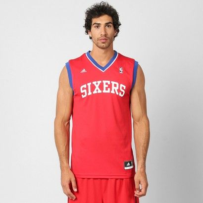 Camiseta Regata Adidas Philadelphia 76Ers Road