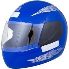 Capacete Moto Azul Libert Four Tamanho 56