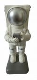 Decoração em Resina, Suporte de Celular Astronauta Detalhes Prata