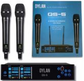 MICROFONE SEM FIO UHF DUPLO DYLAN QS-5 300 CANAIS