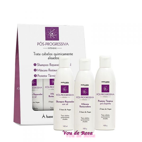 KIT PÓS-PROGRESSIVA INTENSIVE (SHAMPOO + MÁSCARA + PROTETOR)