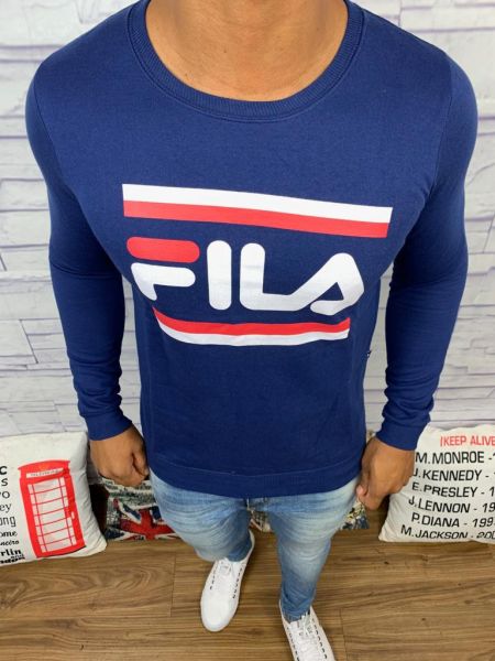 Blusa de Frio Fila - Moletinho Azul Marinho      Marca: Fila     REF. DF78