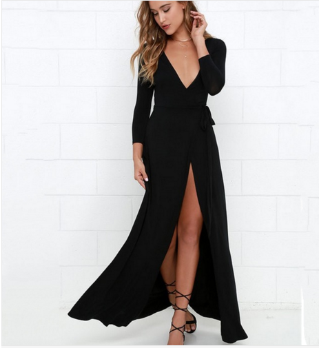 Vestido Longo Fenda Cod 17.