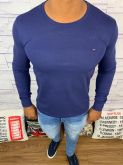 Camiseta Manga Longa Tommy Hilfiger - Azul Marinho      Marca: Tommy Hilfiger     REF. SDM7
