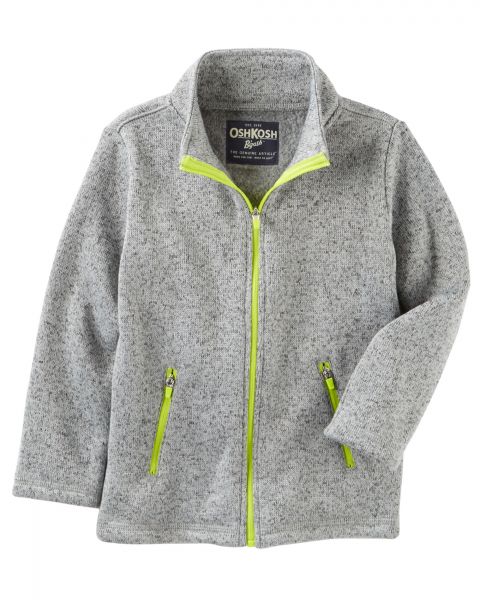 Casaco cinza ziper neon OshKosh