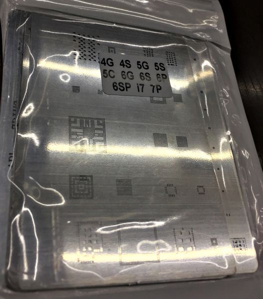 Stencil Kit 11 Peças Stencil Bga Reballing Iphone 4 - 4s - 5 - 5s- 5c - 6 - 6Plus - 6s - 7 - 7Plus