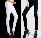 Calças Jeans Descoladas Cod 64.