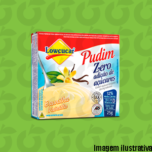 Pudim Baunilha Zero Açúcar 25 Gramas Lowçúcar