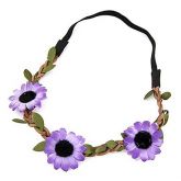 moda doce folhas faixa de cabelo flor #01904373