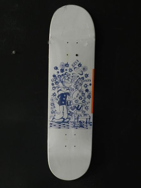 Shape Kemp Marfim Popeye Estampa em silk azul