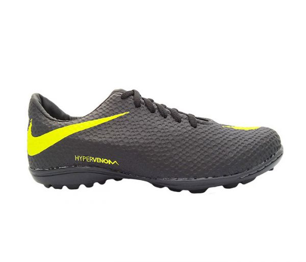 Chuteira Society Nike Hypervenom Preta e Verde Limão MOD:11843