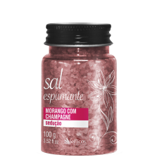 Sal espumante Morango com champagne