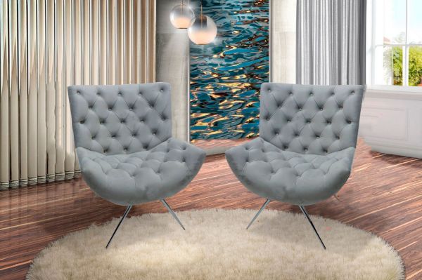 Poltrona MORADA NOVA Pés Cromados