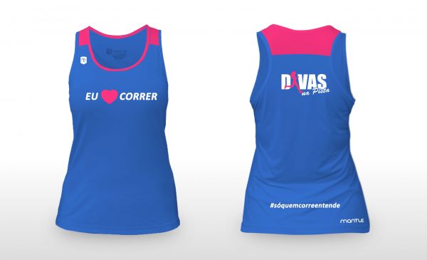 Blusa Feminina Regata "Eu Amo Correr"