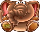 Animais Divertidos - Elefante (grátis: 19 adesivos super coloridos)
