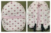 Mochila média com estampa coroa