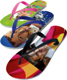 Chinelo personalizado Tira colorida