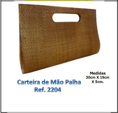 Carteira de Mão Palha