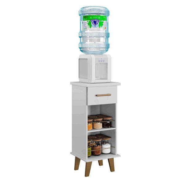Balcao Arte Star 36 1G2N Branco Arte Moveis
