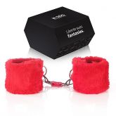 Algema em Pelúcia com Fechamento em Velcro - Vermelha