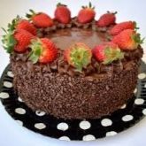 Bolo de Morango com Brigadeiro