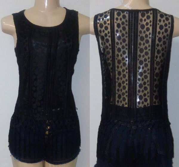 BLUSA EM RENDA COM TASSEL