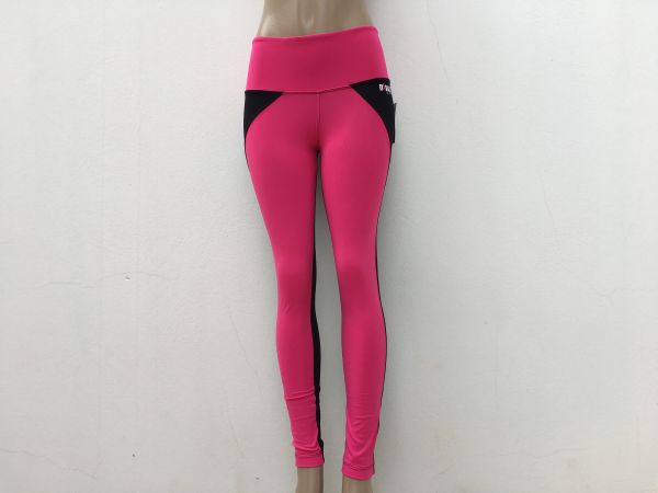 Calça Fitness Pink com Preto