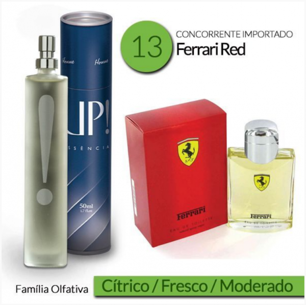 Perfume Masculino 50ml - UP! 13 - Ferrari Red