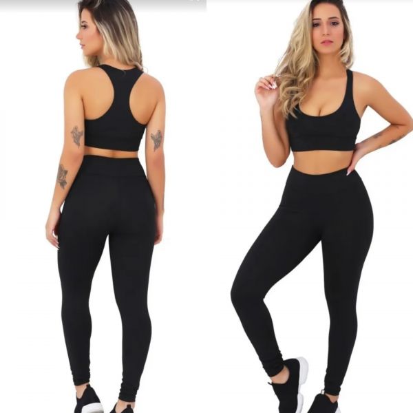 Conjunto Legging  e Top Preta