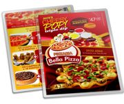 Cardápios - Plastificação Rígida 0,10MM - 41x29cm - 10 Unid.