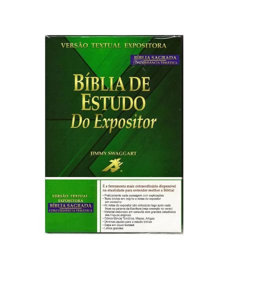 Bíblia De Estudo Do Expositor Preta Caixa Jimmy Swaggart B01