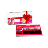 FAQUEIRO INOX 24PC CB.PLAS PT BARR