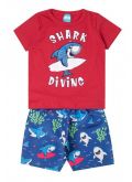 Conjunto Infantil Menino Tubarão