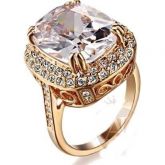 Anel Pedra ZIrcônia Ouro 18K