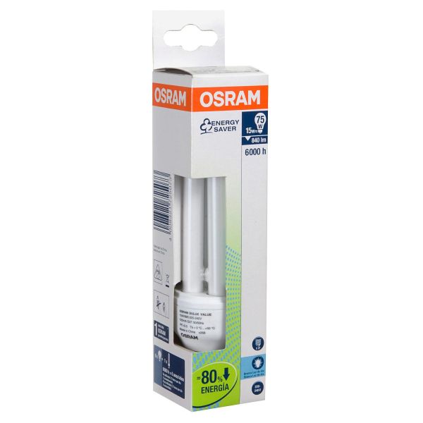 Lâmpada Fluorescente Osram 2U 15W Branca 250V (220V) - Código do produto: 88324173