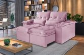 Estofado Retr Recl Ouro Preto 290 2x120 Rose Inca 14 Idealle