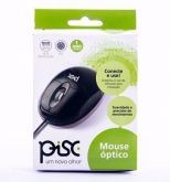 Mouse Óptico Pisc 1807 USB - Preto