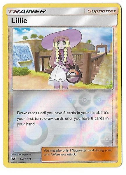 Pokemon Lillie Reverse Foil Sun & Moon